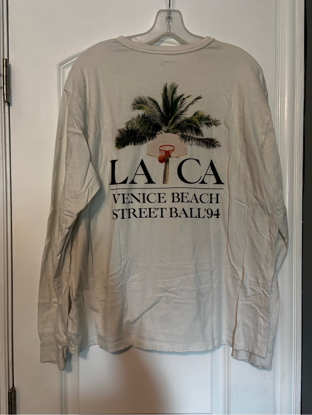 Long-Sleeve Venice Beach 'LA CA' Graphic Tee Large